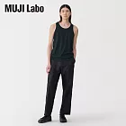 【MUJI 無印良品】MUJI Labo男傳統編織天竺坦克背心 S 黑色