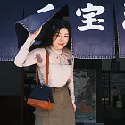 【一帆布包】帆布小水桶包2.0(雙背帶)- 深藍