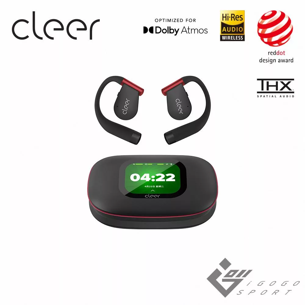 Cleer ARC 5 開放式AI真無線藍牙耳機(運動版) 玄焰黑