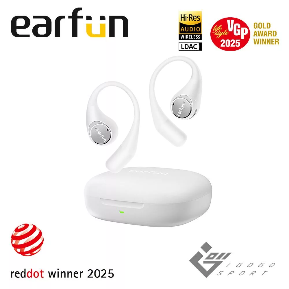EarFun Open Jump 開放式藍牙耳機 白色