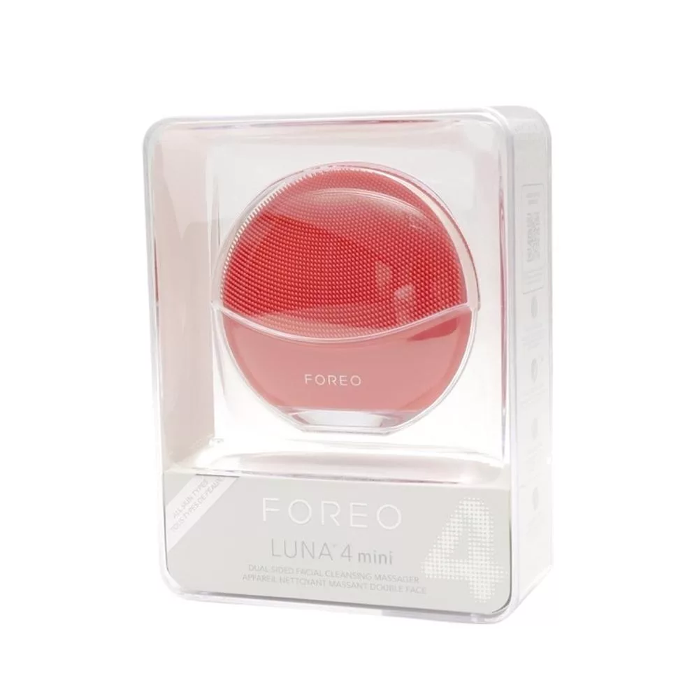 FOREO LUNA 4 mini 雙面迷你淨透潔面儀 (洗臉機 美國原廠公司貨 兩年保固) 珊瑚紅