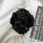 【卡樂熊】韓系羽毛花朵造型鯊魚夾/抓夾- 黑色