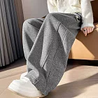 【MsMore】 窄版運動休閒羊絨彎刀香蕉長褲# 127070 S 灰色