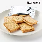 【MUJI 無印良品】大袋奶油風味夾心餅乾 花生24個(2個×12袋)