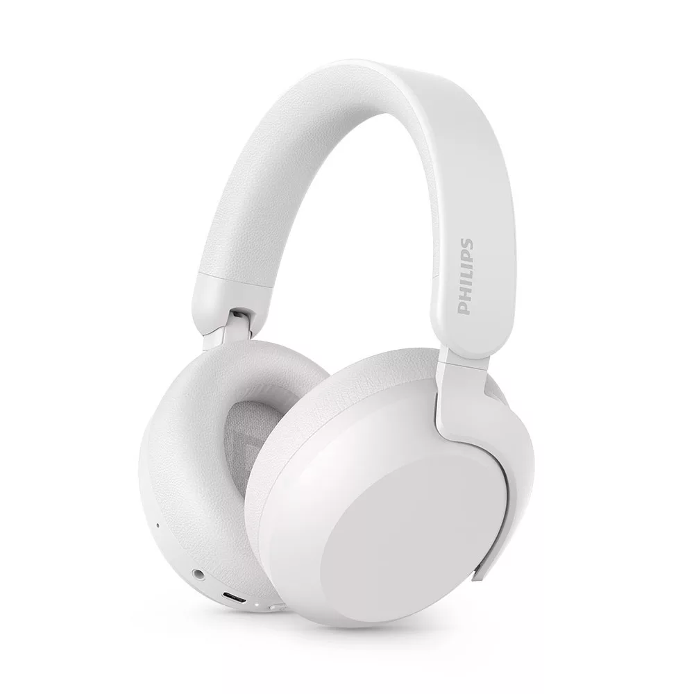 PHILIPS TAH8000【Hi-Res 金標旗艦降噪藍牙耳罩耳機】金響大師 柔霧白