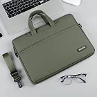 【BeOK】筆電包 超薄筆記型電腦包13~15.6吋 公事包 輕薄防潑水手提包(多色可選) 13吋-綠