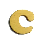 英文字母(木質素材)-C