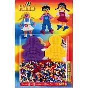 《Hama 拼拼豆豆》1,100 顆拼豆主題樂園卡哇伊系列-男孩與女孩