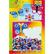 《Hama 拼拼豆豆》1,100 顆拼豆主題樂園卡哇伊系列-蝴蝶與小六角形板