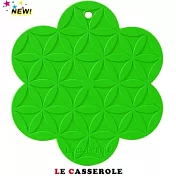 【LE CASSEROLE】花開富貴矽膠止滑隔熱墊(清新綠)