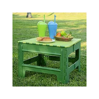 《綠色樂活》手提式休閒折合桌 綠色