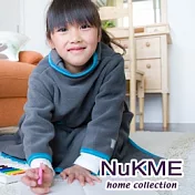 棉花田【NuKME】兒童時尚創意保暖袖毯-鐵灰色 鐵灰色