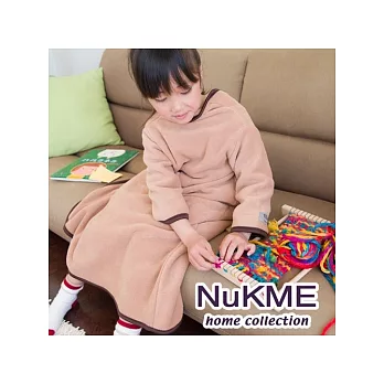 棉花田【NuKME】兒童時尚創意保暖袖毯-沙色 沙色