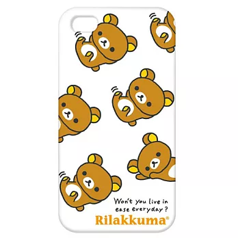 San-X 懶熊 iPhone 4(4S)橡膠保護殼。懶熊悠閒