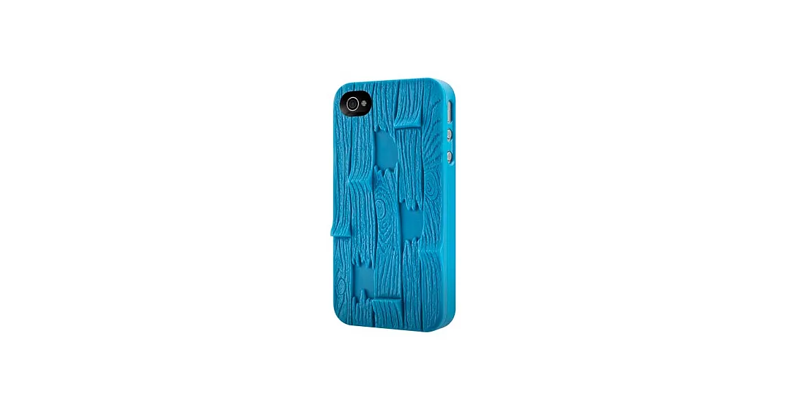SwitchEasy Plank iPhone 4 / 4S 木片紋立體保護殼 -藍色