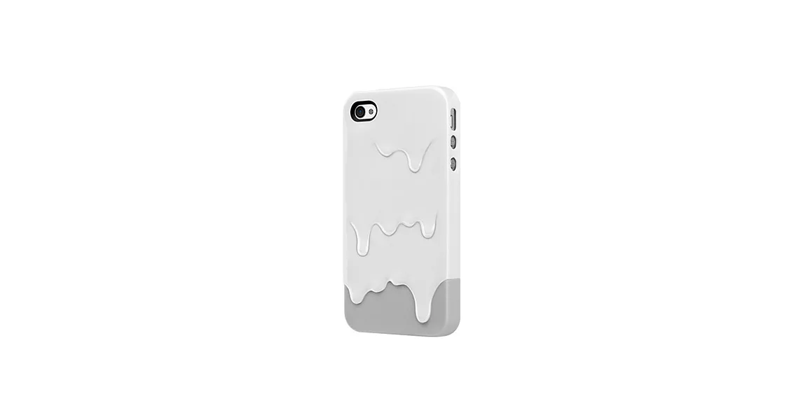 SwitchEasy Melt iPhone 4 / 4S 冰淇淋融化立體造型保護殼 - 牛奶