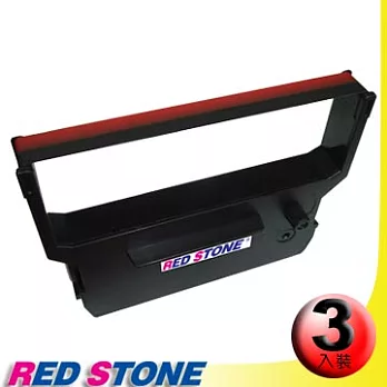 RED STONE for CITIZEN IR61收銀機色帶組(1組3入)黑色＆紅色