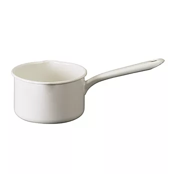 月兔印－琺瑯單手牛奶鍋（白．14cm）
