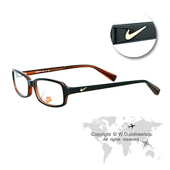 NIKE經典LOGO光學眼鏡 深棕 # NIKE-7803AF-240
