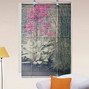 棉花田【花卉】彩色天然竹捲簾(120x160cm)