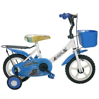Adagio 12吋酷樂狗輔助輪童車附置物籃-藍色