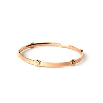 【Anna Lou OF LONDON】倫敦品牌 love knot 緞帶結細緻手環~玫瑰金