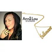 【Anna Lou OF LONDON】倫敦品牌 Billionaire 億萬富豪金水晶項鍊