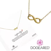 Dogeared 美國品牌Reminder祈願K金項鍊~INFINITE LOVE愛無限K金黃 16英吋 金