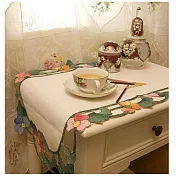 AROMA HOUSE TM29 長型貼布繡蕾絲桌巾