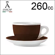 d’ANCAP Verona 大卡布咖啡杯盤組-咖啡色 260cc (1杯1盤) HG9383