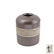 【日本長谷園伊賀燒】日式木紋陶筒