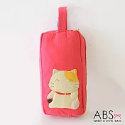 ABS貝斯貓 可愛拼布貓咪雙層萬用手提包 (甜心粉) 88-151