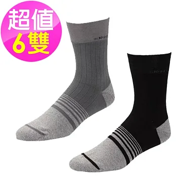 snug腳臭剋星 - 斯傑利高科技除臭纖維【頂級銀纖男襪5雙+贈1雙】- 共有2色可選銀黑色23-25