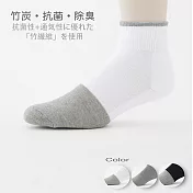【老船長】奈米竹炭毛巾氣墊厚底童襪-12雙入白色