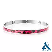 【＆MORE】愛迪莫『時尚DNA鍺手環』動物紋系列粉紅豹