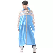 【達新牌】新一代設計家3前開式雨衣2XL藍色