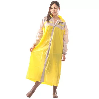 【達新牌】新一代設計家3前開式雨衣2XL黃色