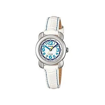 CASIO 活力十足的風采展現俏皮造型指針腕錶-白-LTR-18L-7BVDF