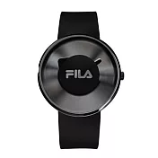 【FILA】純粹簡明時尚休閒腕錶(黑灰 FL38019005)