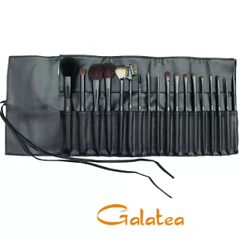 GALATEA葛拉蒂鑽顏系列- 長柄黑原木18支裝專業刷具組