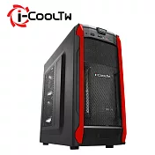 i-cool TW 無極鬥士電腦機殼(Q6)玫瑰紅