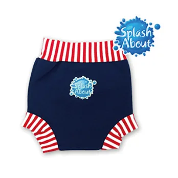 潑寶 Splash About - Happy Nappy 游泳尿布褲 - 紅白條紋 / 海軍藍M紅白條紋/海軍藍