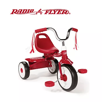 美國【RadioFlyer】紅騎士折疊三輪車(彎把)#411A