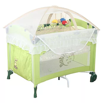 BabyBabe 拱型防夾遊戲床(進階半配款)-果綠