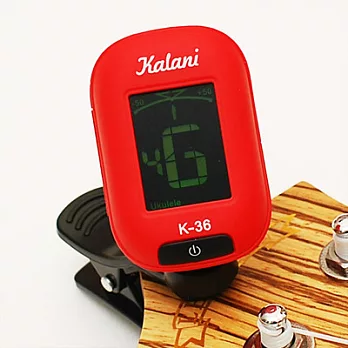 Kalani 烏克麗麗/吉他 5合1雙色冷光調音器(紅色)+加贈 PICK                              紅色