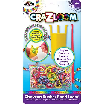 【美國Cra-Z-Art】Cra-Z-Loom 彩虹圈圈編織(環形編織組 + 亮色橡皮筋補充包)