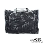 ABS愛貝斯 日本防水摺疊旅行袋 可加掛上拉桿(黑色快報)66-001D6