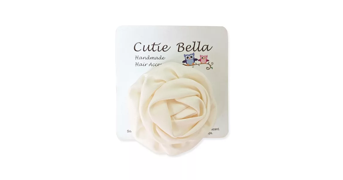 Cutie Bella玫瑰Rose髮夾-Cream