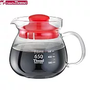 Tiamo 玻璃壺(玻璃把手) 650cc (紅色) HG2202R