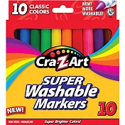 【美國Cra-Z-Art】10色超級可水洗彩色筆(經典款)